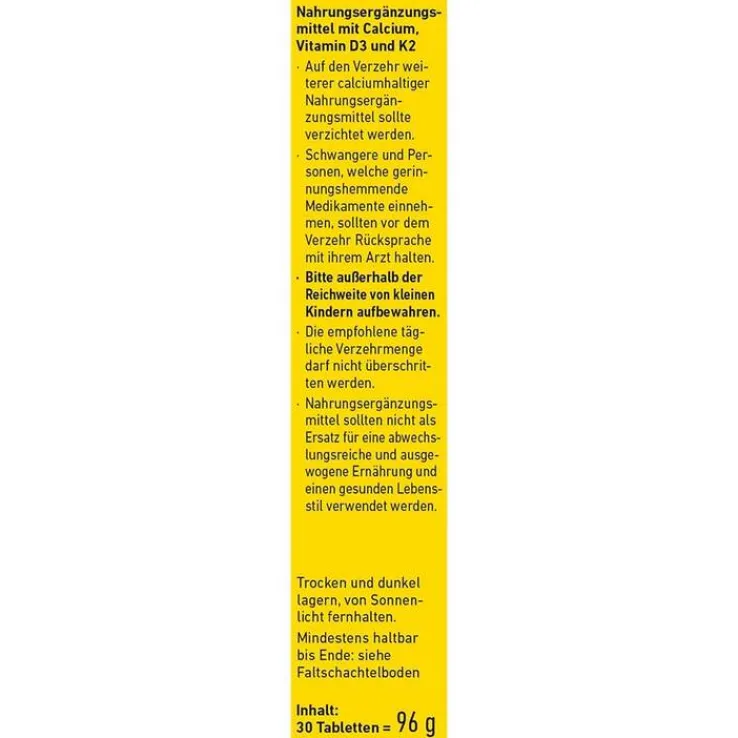 Wepa Calcium + D3 + K2 Tabletten, 30 St