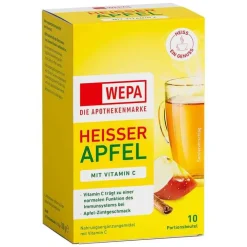 Wepa heißer Apfel + Vitamin C Pulver, 10X10 g