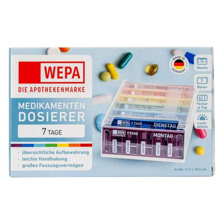 Wepa 7 Tage Wochenmagazin UV-Schutz + Regenbogen, 1 St