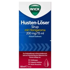 WICK Husten-Löser Sirup mit Honigaroma, 120 ml
