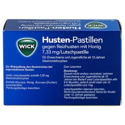 WICK Husten Pastillen gegen Reizhusten, 12 St