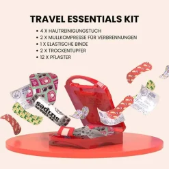 Wild Stripes Travel Essentials First Aid Kit, 21 St