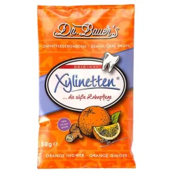 Xylinetten Orange Ingwer Bonbons, 60 g