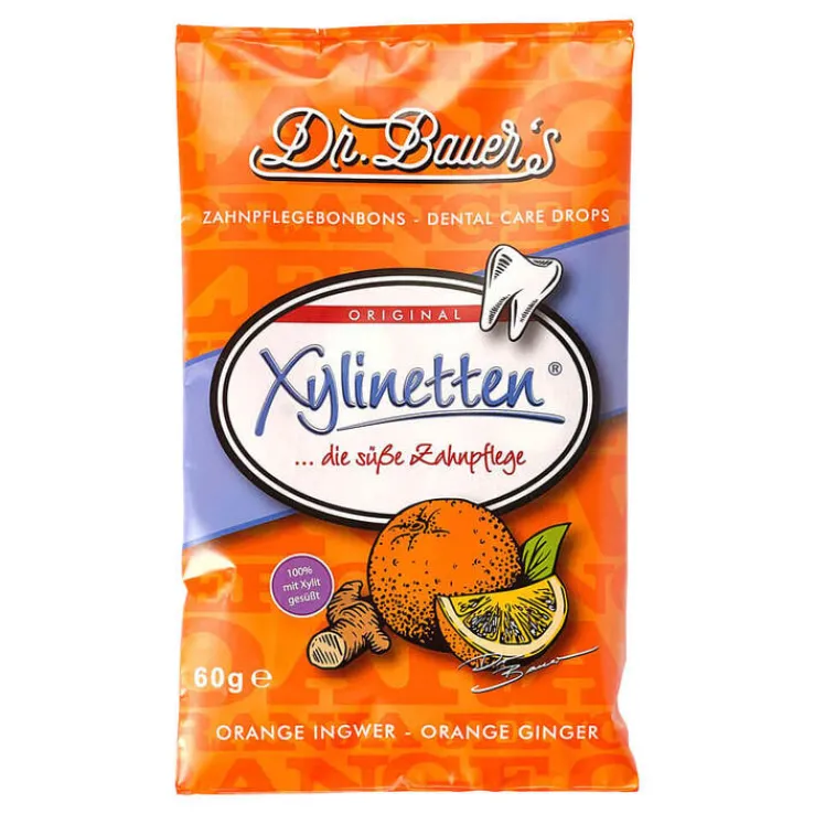 Xylinetten Orange Ingwer Bonbons, 60 g