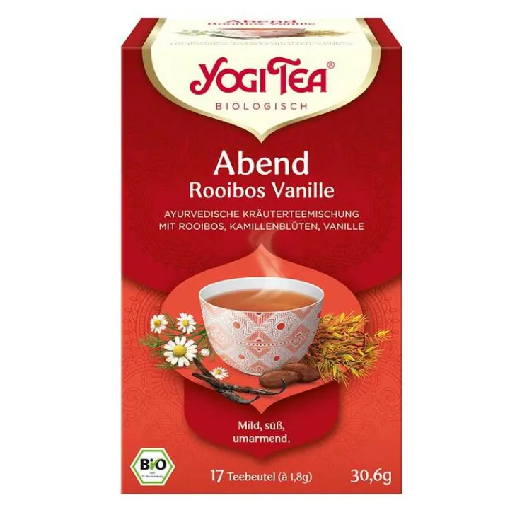 Yogi Tea Abend Roiboos mit Vanille Filterbeutel 1,8g, 17X1.8 g