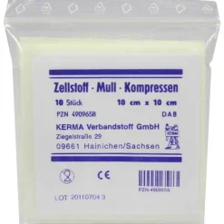 Zellstoff Mullkompressen 10c, 10 St