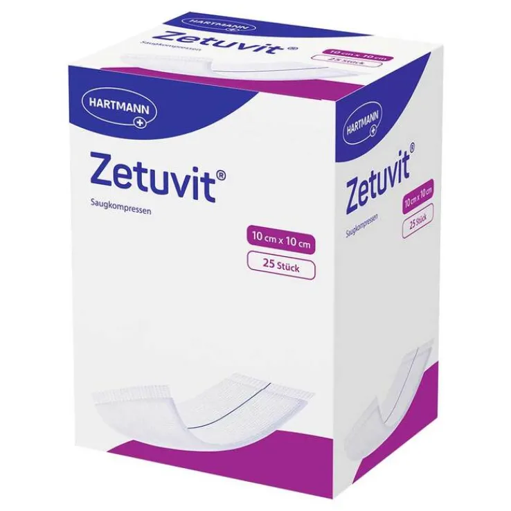 Zetuvit Saugkompresse steril 10x10 cm, 25 St
