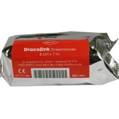 Zinkleimbinde Dracozink 8cmx, 1 St