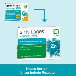 Zink-Loges concept 15 mg magensaftresistent Tabletten, 90 St