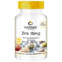Zink 15 mg Tabletten, 250 St
