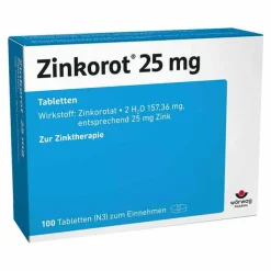 Zinkorot® 25 mg hochdosierte Zink Tabletten, 100 St