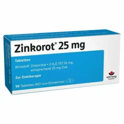 Zinkorot® 25 mg hochdosierte Zink Tabletten, 50 St