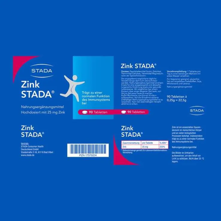 Zink STADA 25 mg Tabletten, 90 St