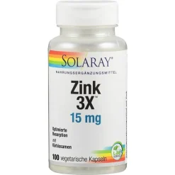 Zink 3X 15 mg Kapseln, 100 St