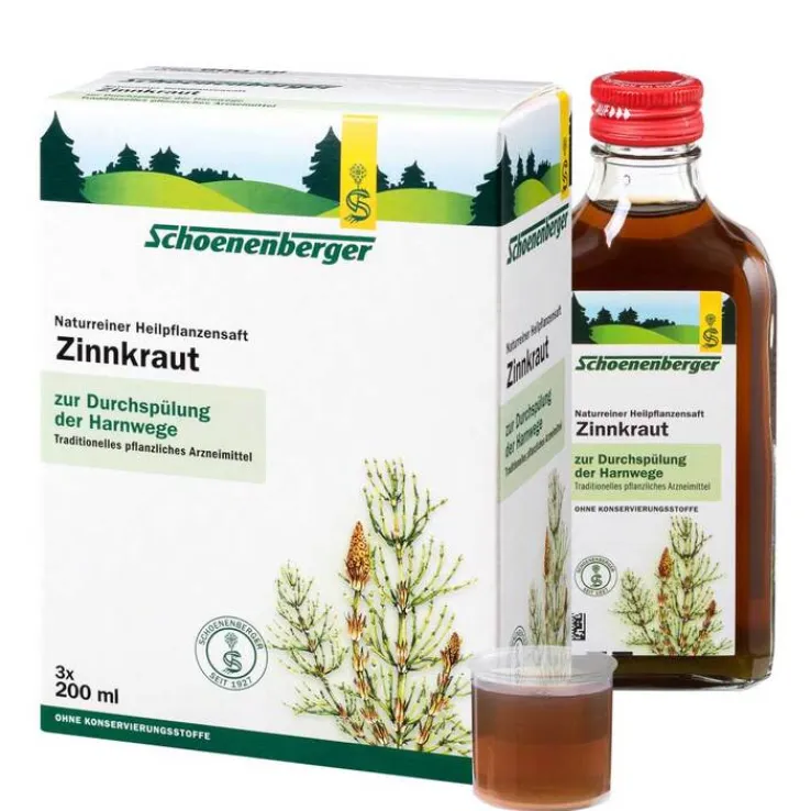 Zinnkraut Saft Schoenenberger, 3X200 ml
