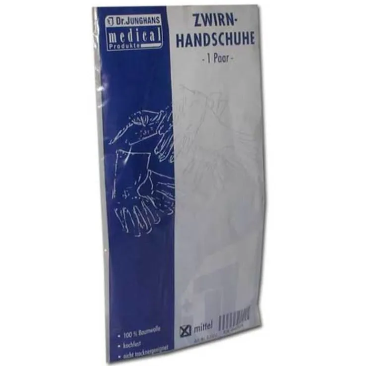 Zwirnhandschuhe mittel, 2 St